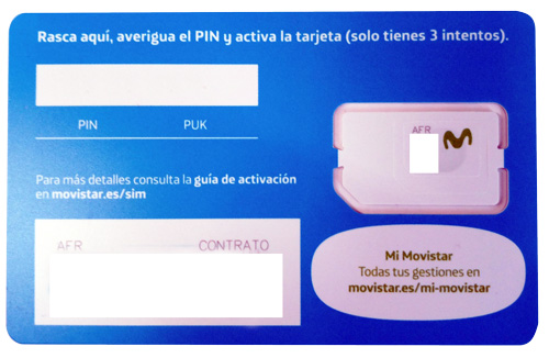Tarjeta SIM Movistar para router 4G
